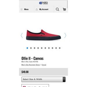 Shoes For Crews Ollie II Men’s Non-Slip Work Shoe